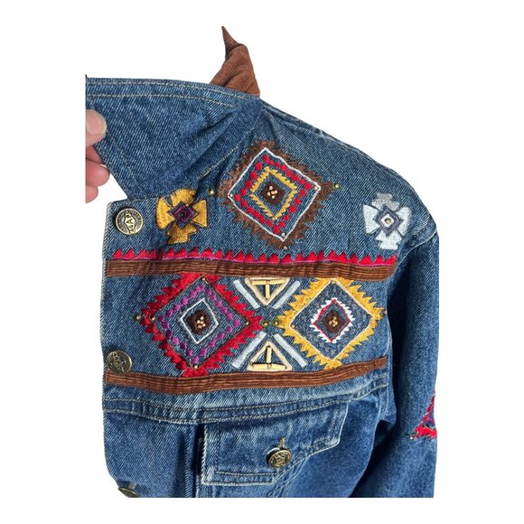 Agaro Embroidered Jean Jacket‎ - Picture 3 of 9